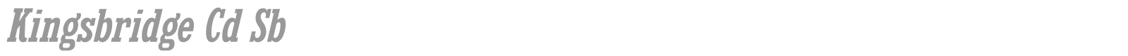 Kingsbridge font preview
